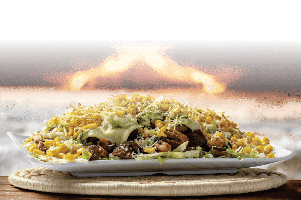 salchipapa gigante en Bogotá