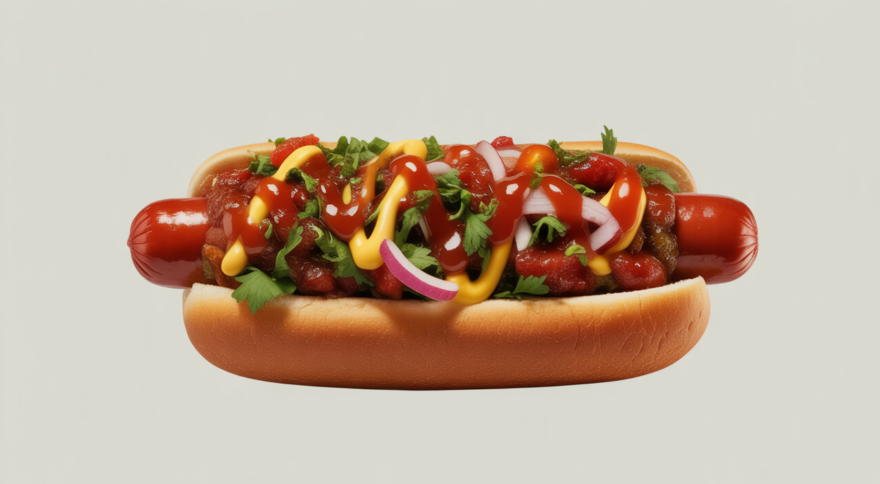 Perro caliente gigante de 30 cm de La Marimonda del Mono en Bogotá