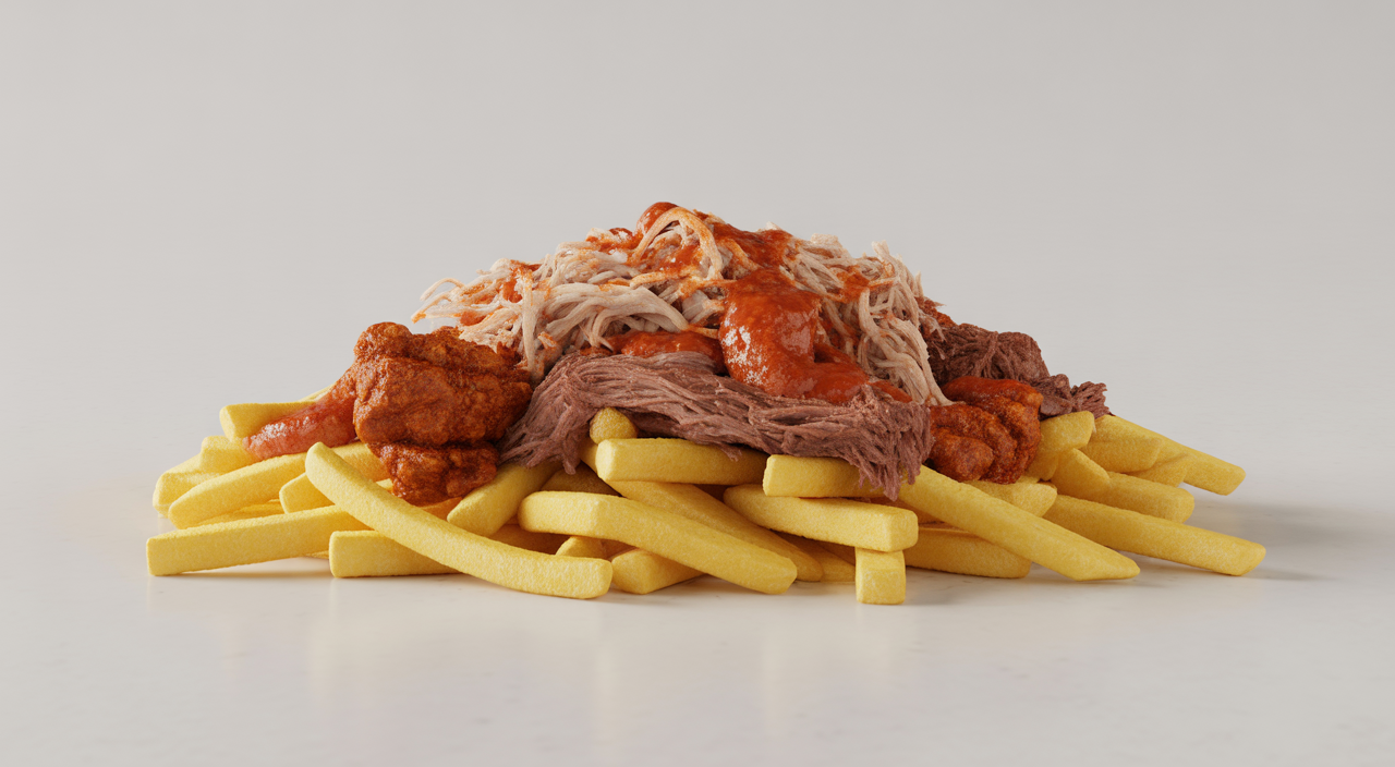 Delicious Salchipapa from La Marimonda del Mono