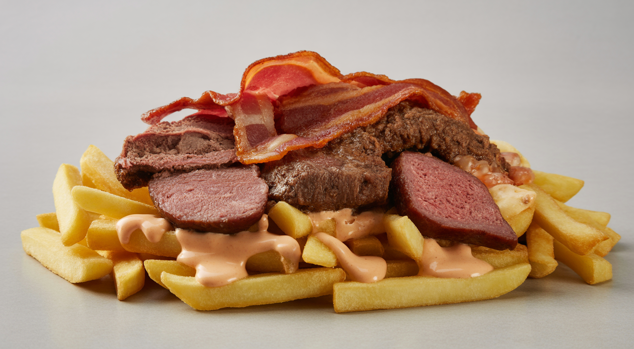 Salchipapa gigante de La Marimonda del Mono en Usme, Bogotá