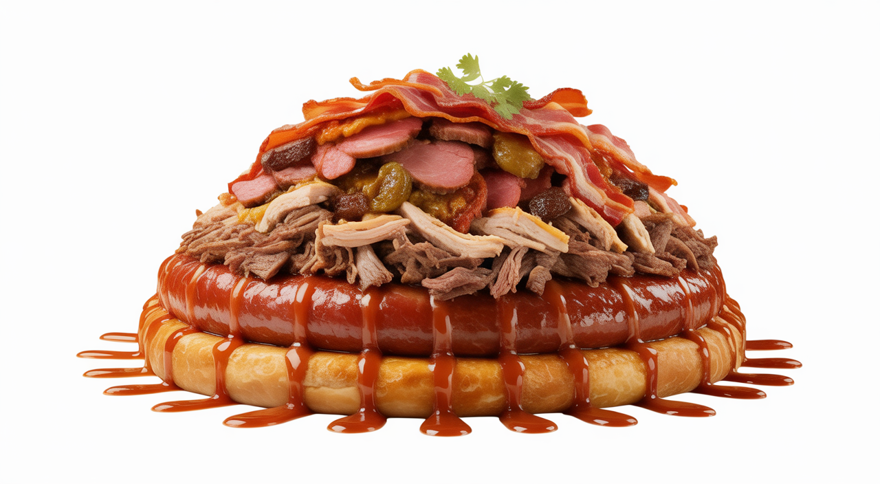 Salchipapa gigante de La Marimonda del Mono, la más grande de Bogotá