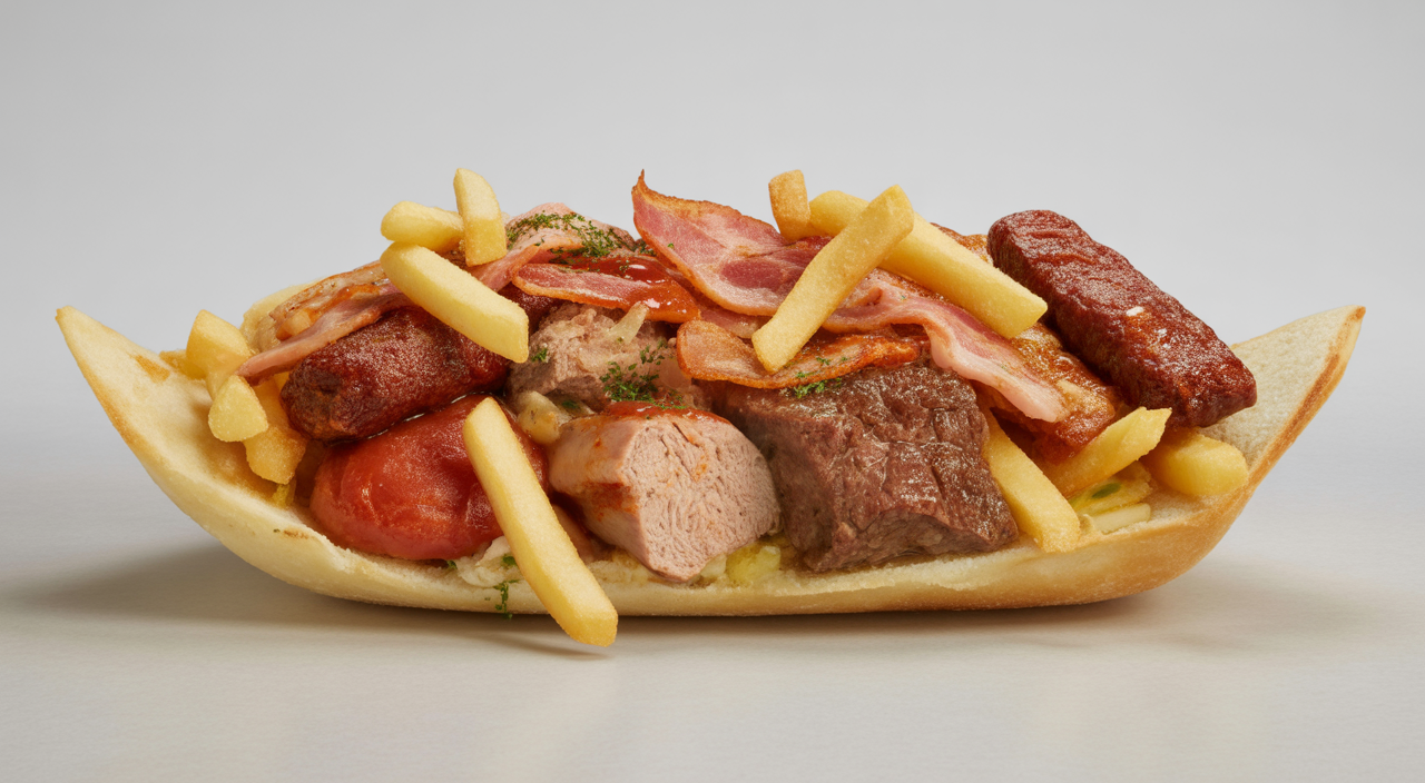 Salchipapa costeña de La Marimonda del Mono, un festín de sabores.