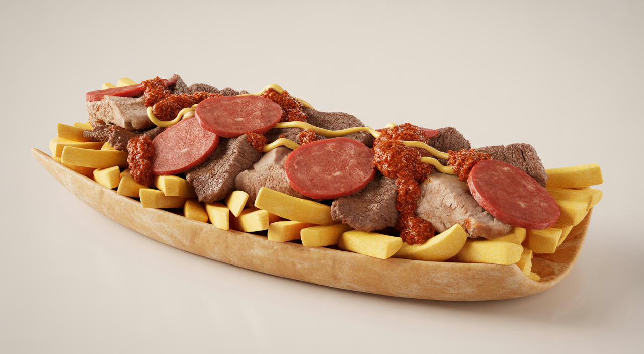 Las salchipapas de La Marimonda del Mono son gigantescas y llenas de sabor caribeño. Con papas crujientes, butifarra, chorizo, carne, pollo y tocineta, todo bañado en salsas secretas, son perfectas para compartir en reuniones o simplemente para un antojo épico. Descubre el sabor auténtico del Caribe en cada bocado.