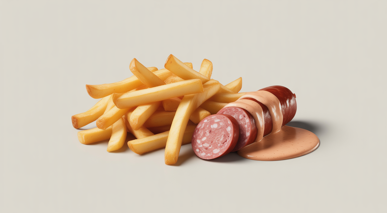 Delicious Salchipapa from La Marimonda del Mono, served in Engativá